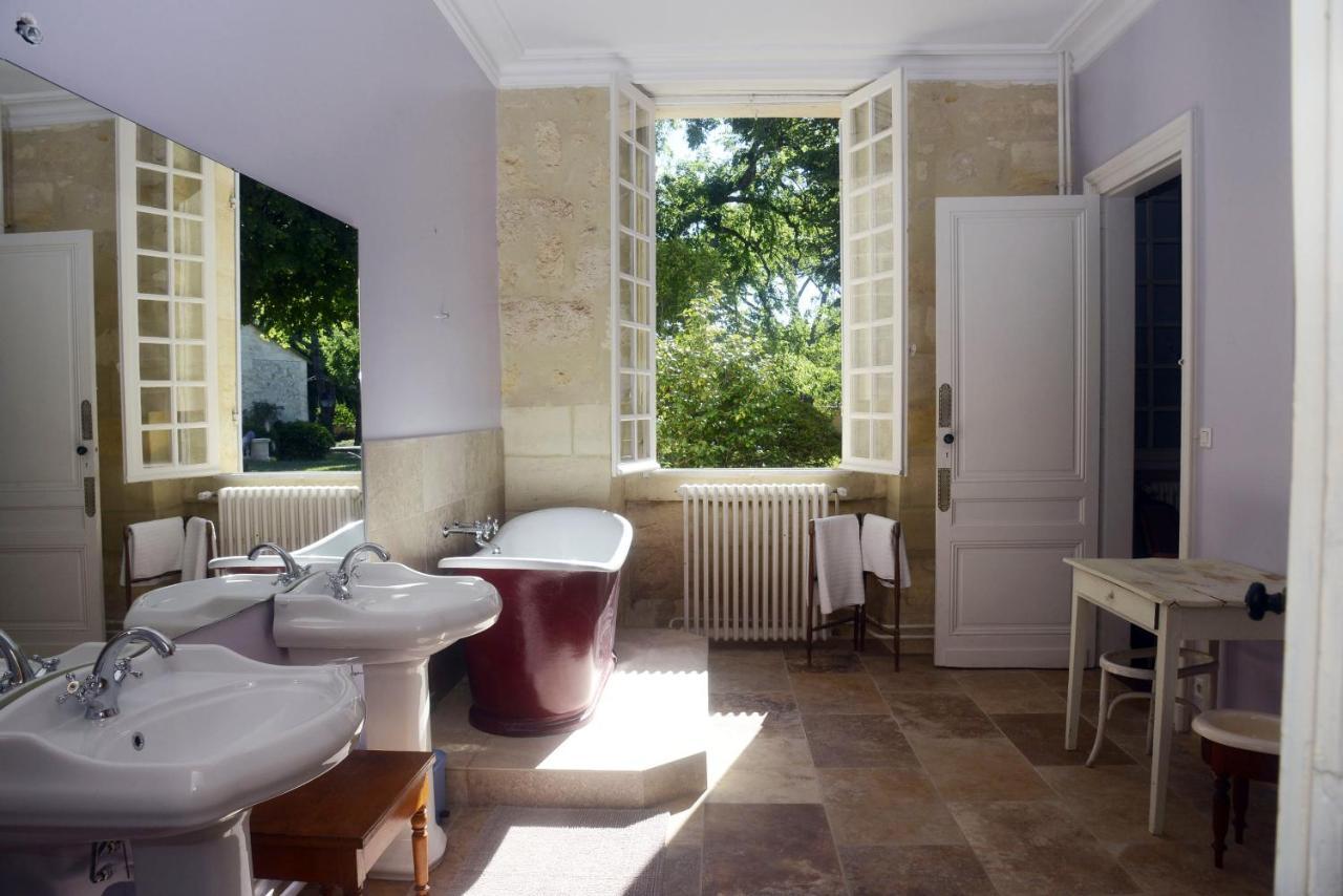 Chateau Rosemont - Grande Maison Familiale Campagne Dans Le Medoc Avec Piscine Et Tennis A 15 Mn Bordeaux Labarde Eksteriør billede